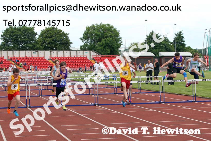 Hurdles, Northern Inter-County Schools, Gateshead International Stadum. Photo: David T. Hewitson/Sports for All Pics